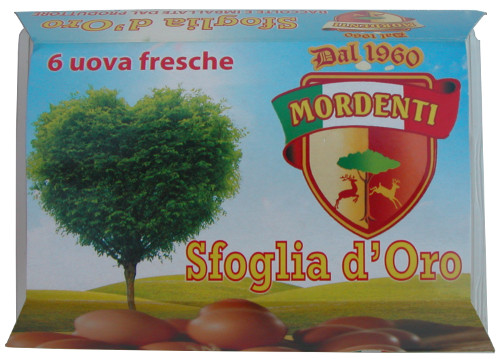 Confezione 6 uova fresche Sfoglia d'Oro